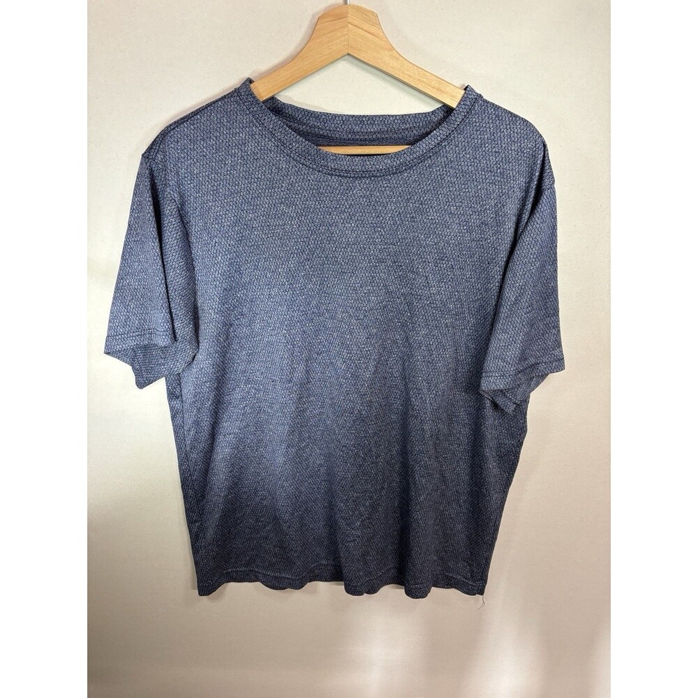 Men’s Shirt Zone Pro Pullover Short Sleeve Size Large Gray Athletic Lightweight